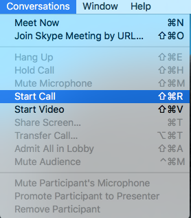skype for business to mac